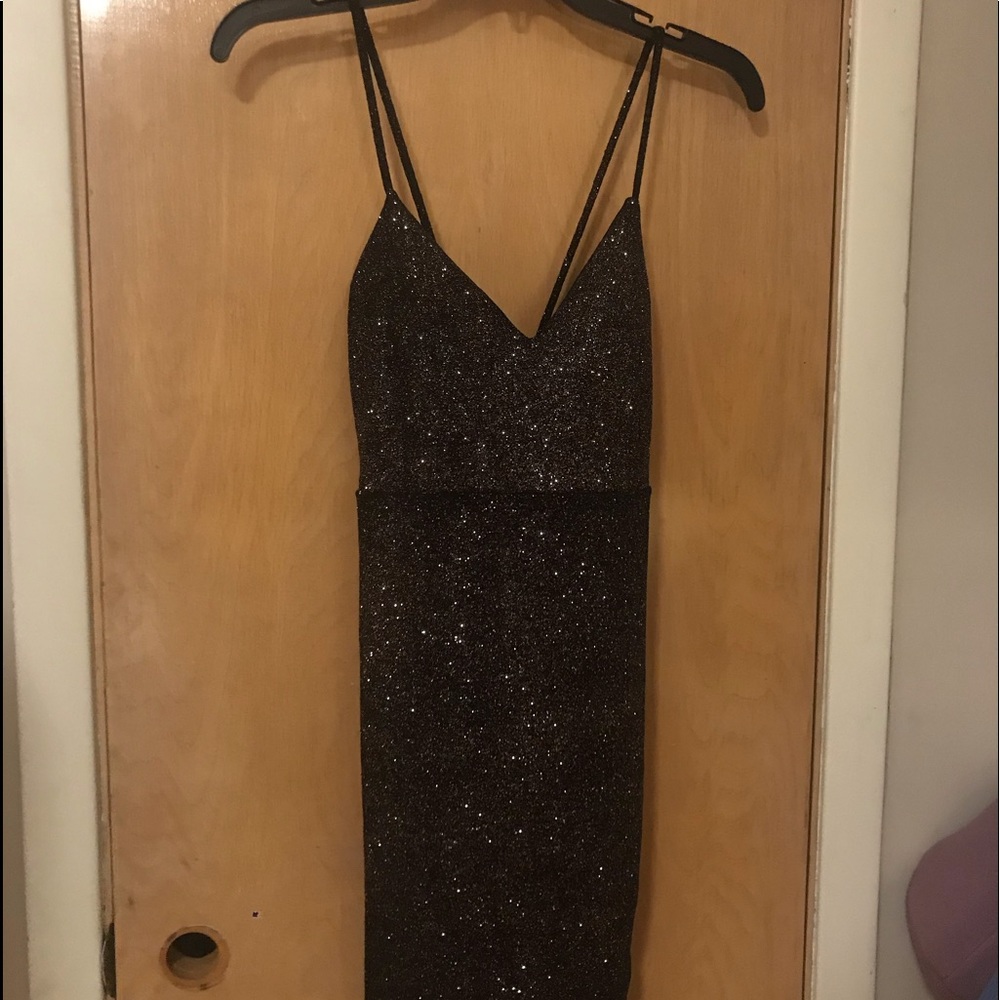 Glittery Black Dress